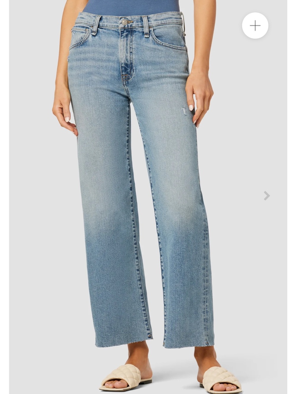Hudson Jeans Rosalie High Rise Wide Leg Ankle